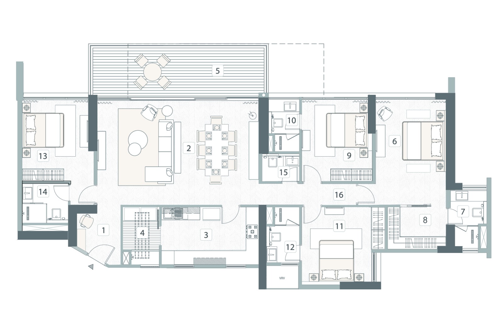 3 BHK Plan